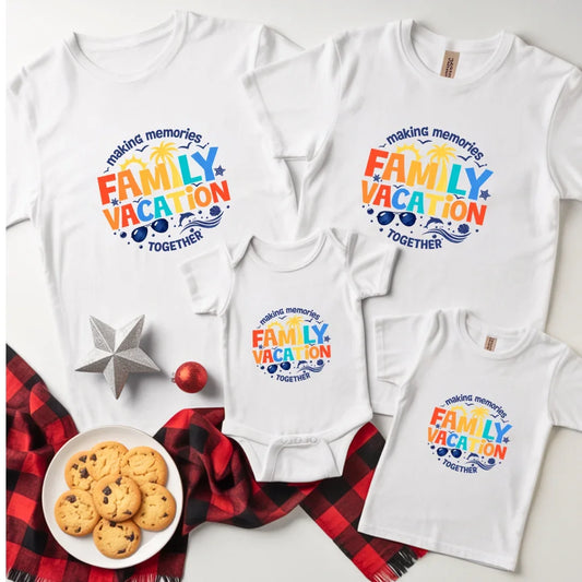 Family Vacation Group T-Shirt - White / S family trip tshirt,family vacation matching tshirt,travel matching tshirt