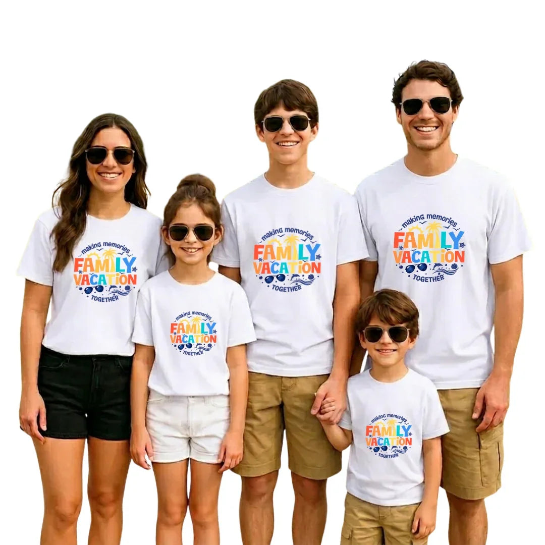 Family Vacation Group T-Shirt - White / S family trip tshirt,family vacation matching tshirt,travel matching tshirt