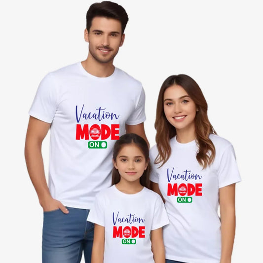Family Holiday T-Shirt - White / S family travel tshirt,travel tshirt for friends,vacation mode on,vacation mode tshirt