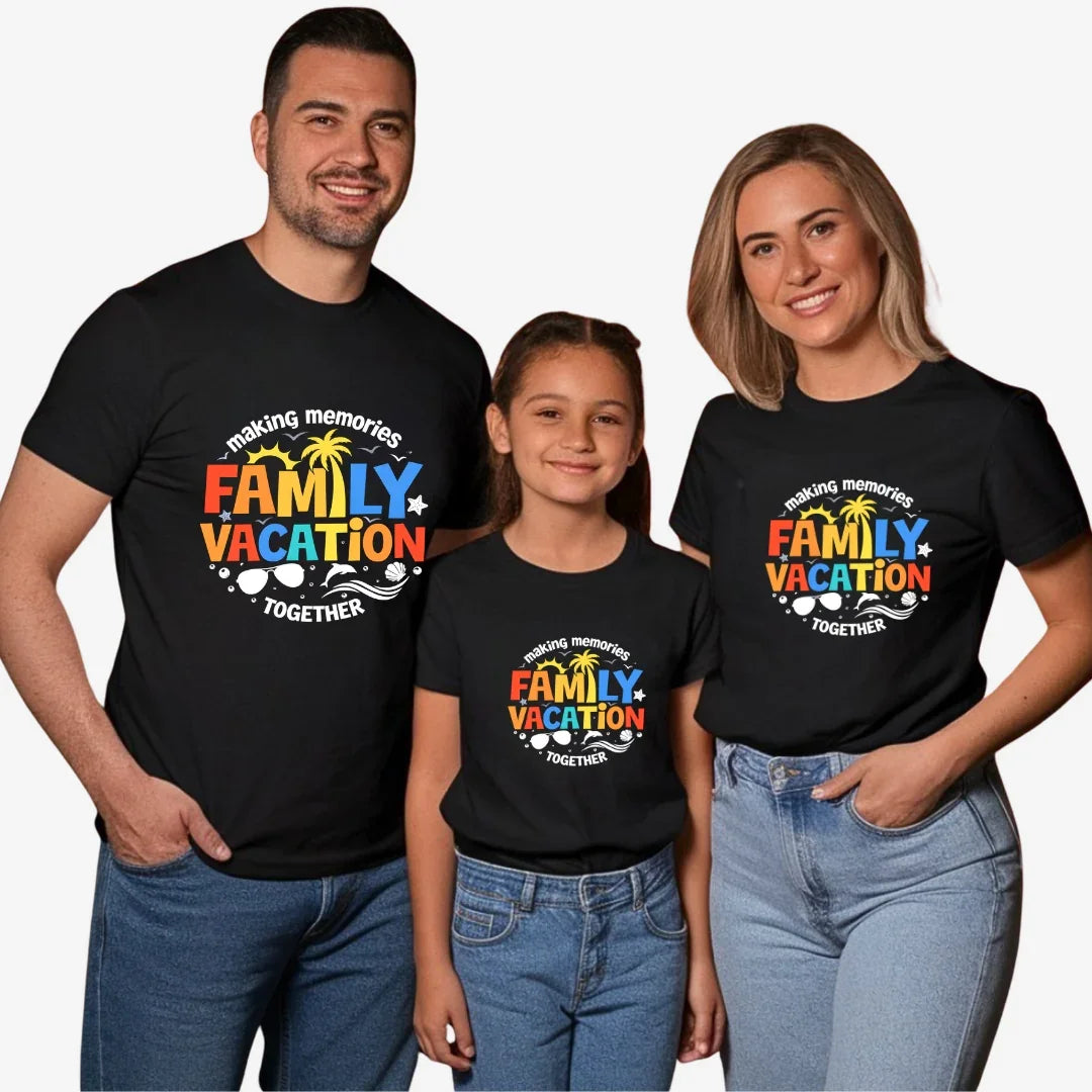Family Vacation T-Shirt - Black / S best family travel tshirt,family travel tshirt,summer vacation tshirt
