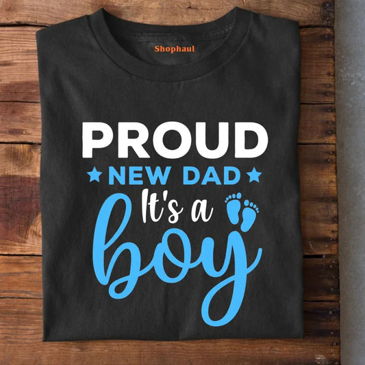 Proud New Dad Baby Boy T-Shirt 