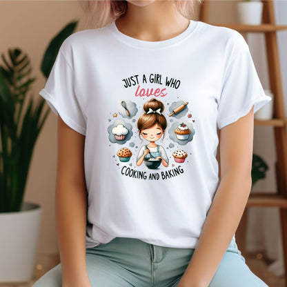 Just a girl Loves Cooking T-Shirt