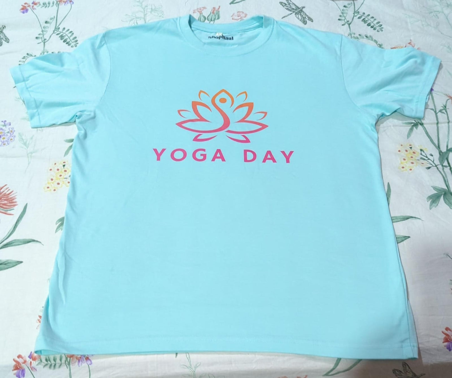 Yoga Day Lotus T-Shirt The Shophaul