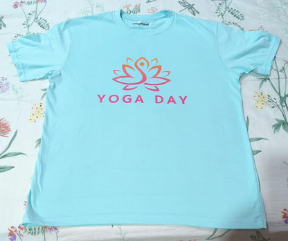 Yoga Day Lotus T-Shirt The Shophaul