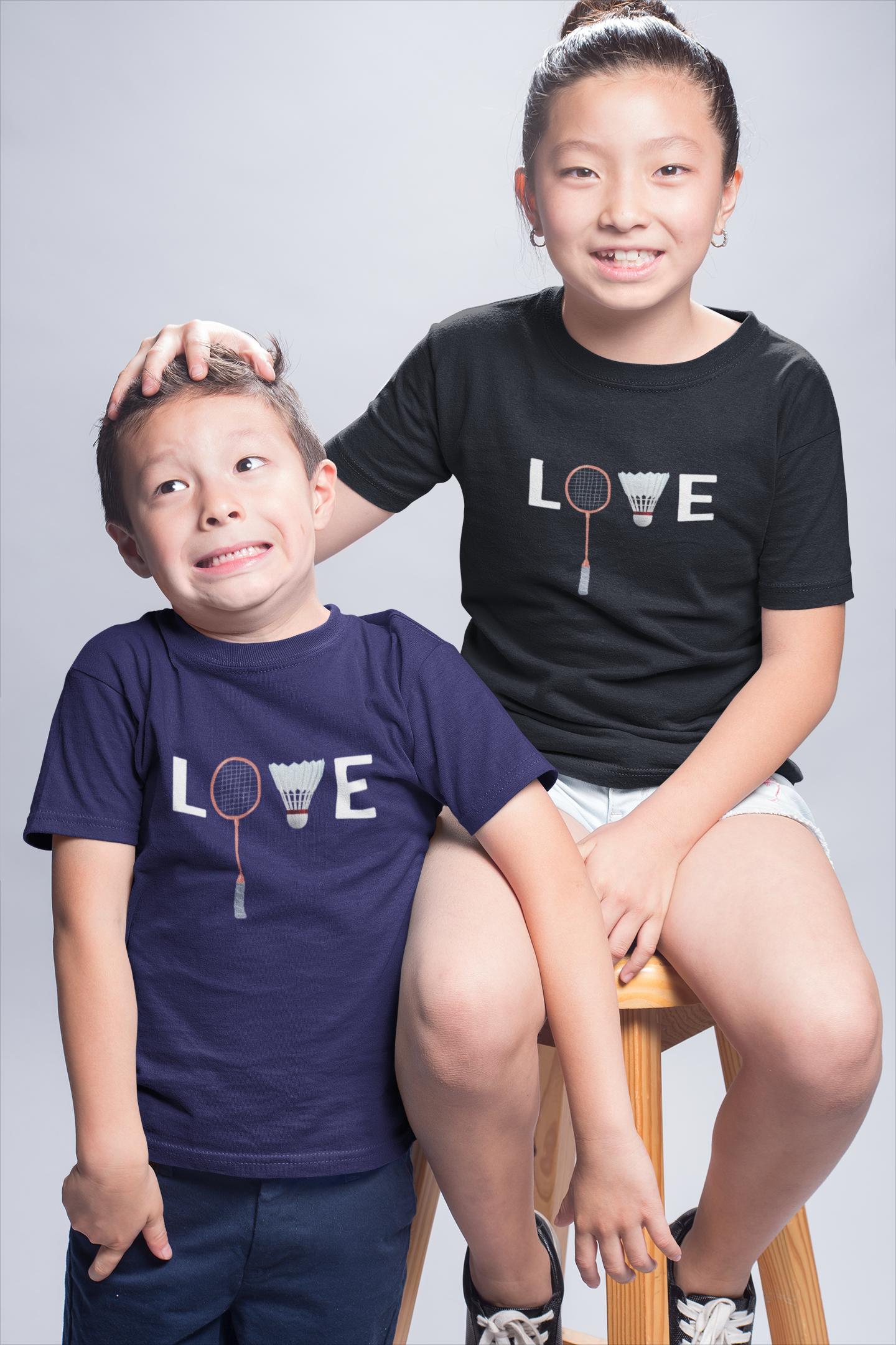 Kids Love Badminton T-Shirt The Shophaul