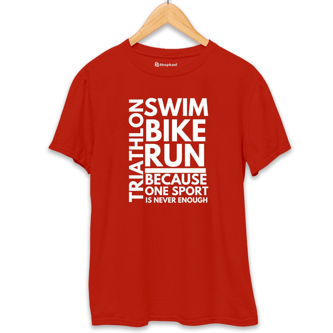 Triathlon T-Shirt  Brick-Red-XXL