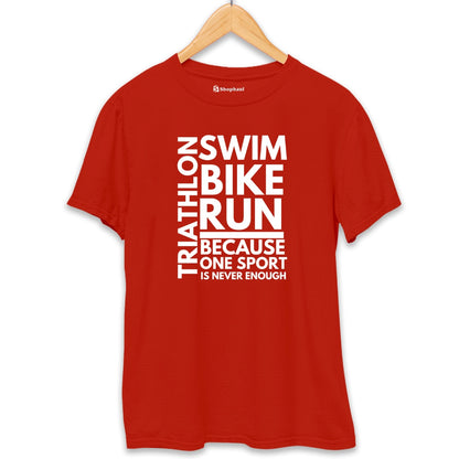 Triathlon T-Shirt  Brick-Red-XXL