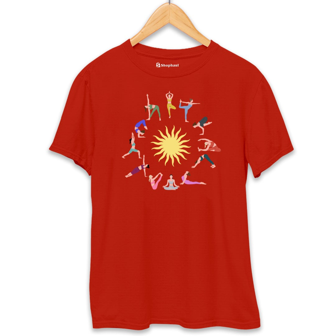 Surya Namskar Yoga T-Shirt The Shophaul