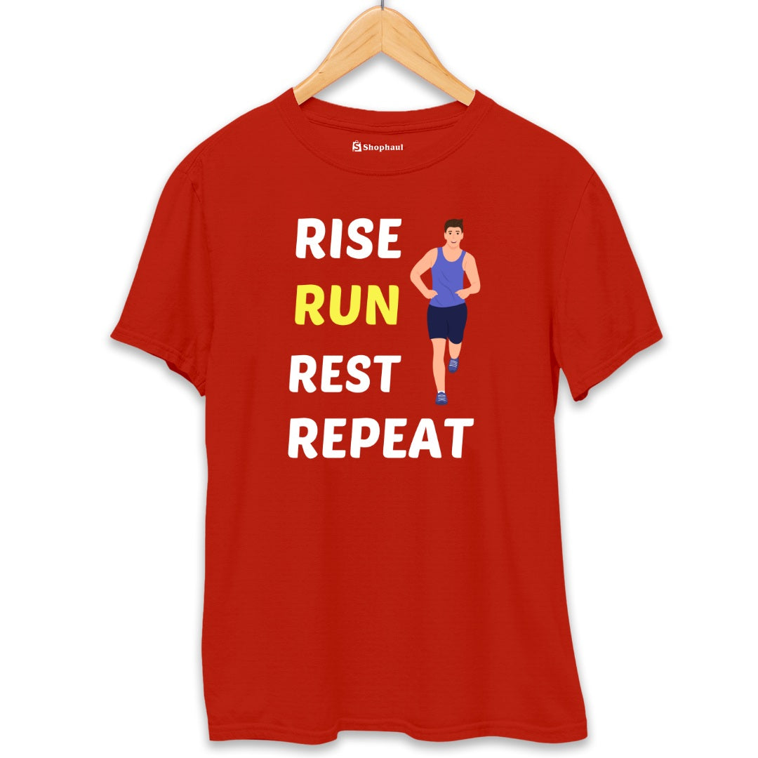 Rise Run Rest Running T-Shirt