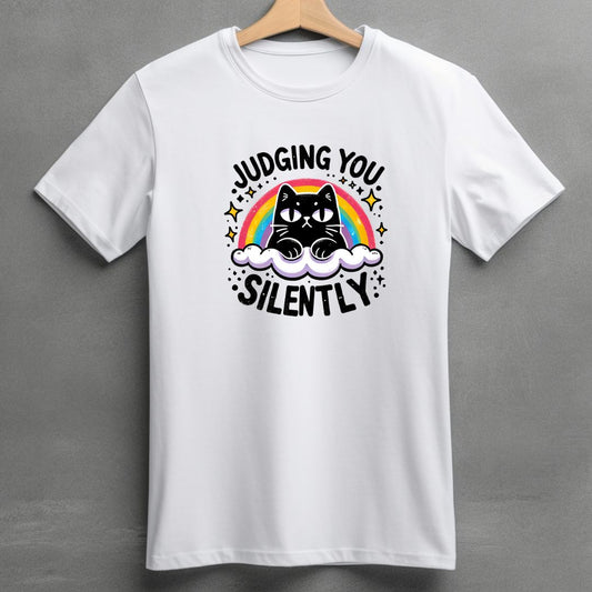 Judging you Silently Cat T-Shirt