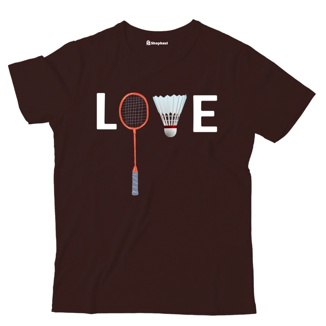 Kids Love Badminton T-Shirt The Shophaul