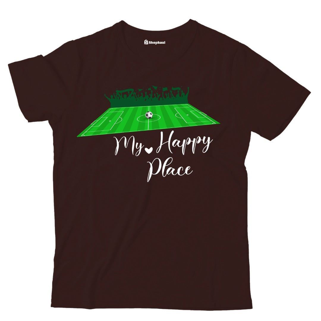 Kids My Happy Place Football T-Shirt The Shophaul