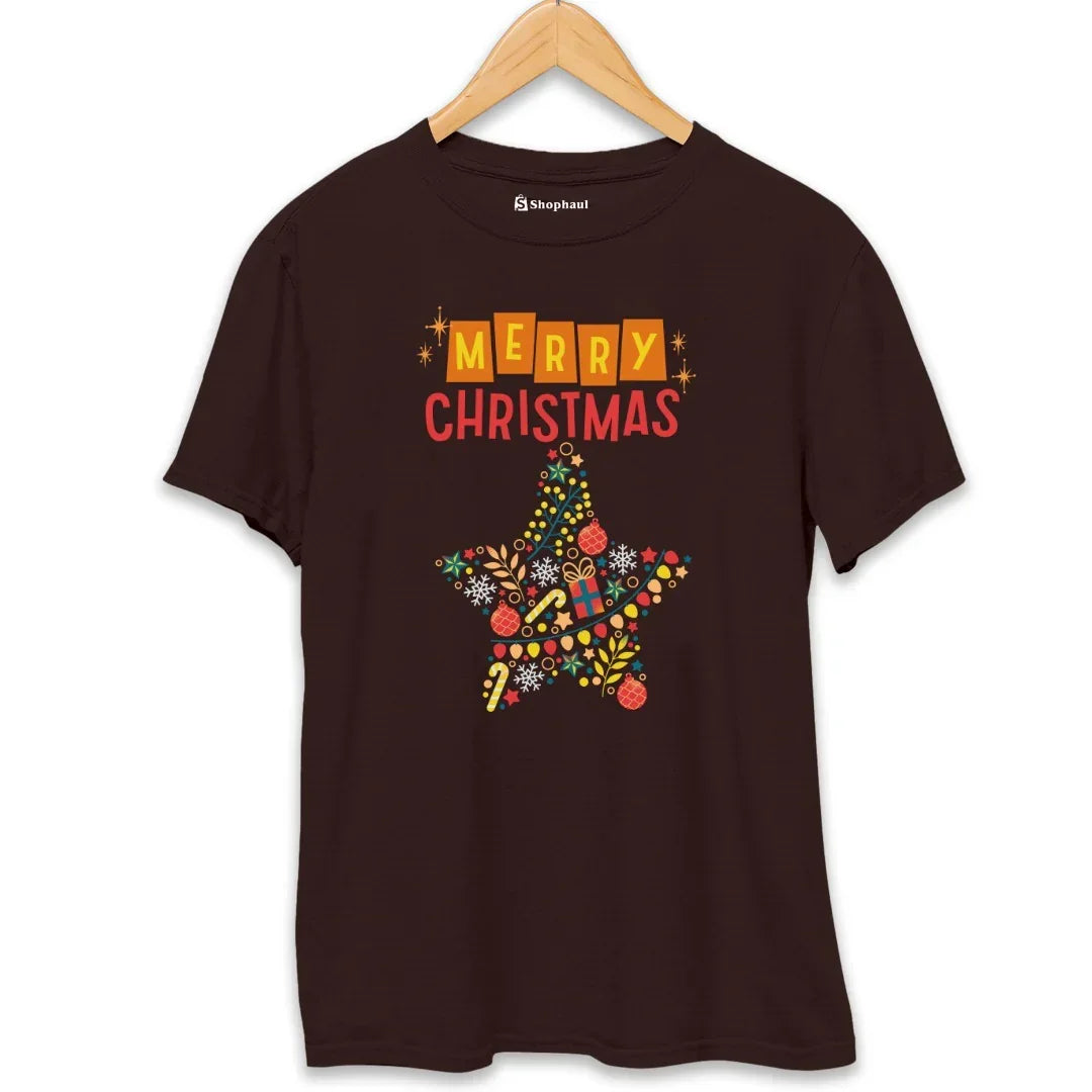 Merry Christmas Star T-Shirt