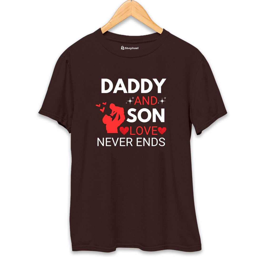 Dad Son Love Never Ends T-Shirt The Shophaul