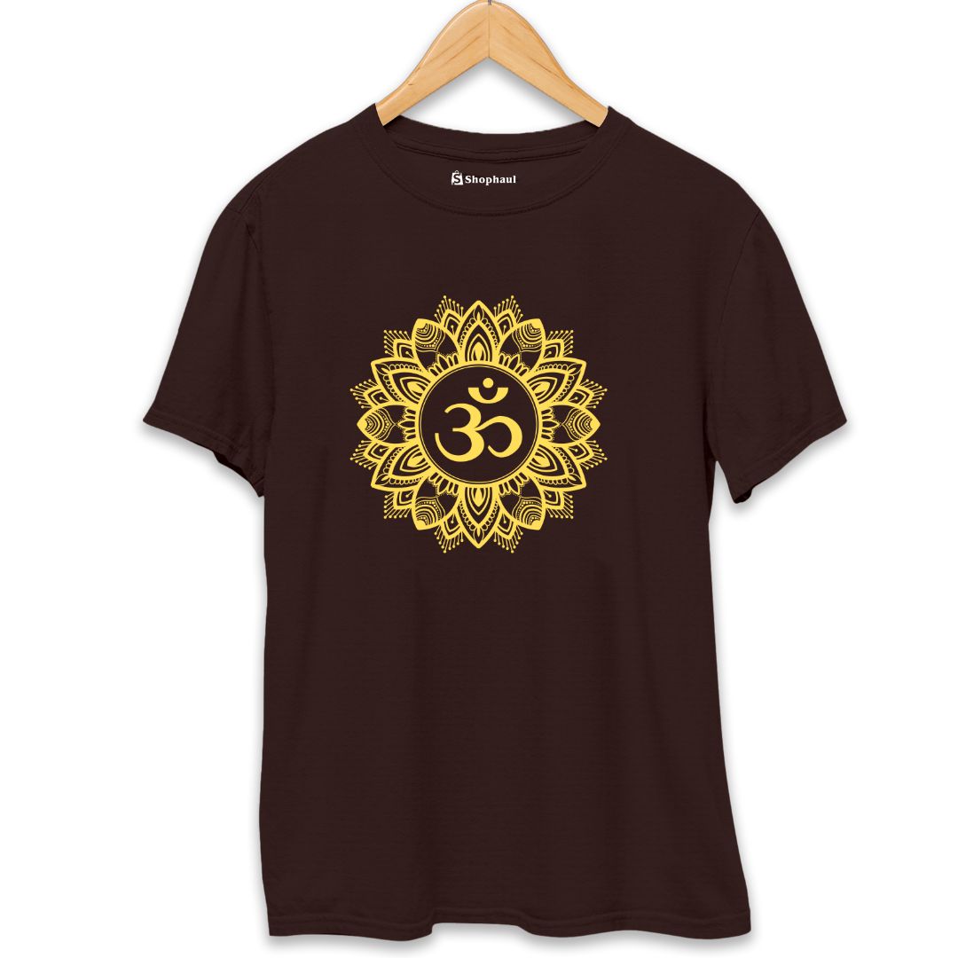 Om Rangoli Yoga T-Shirt The Shophaul