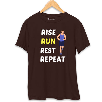 Rise Run Rest Running T-Shirt