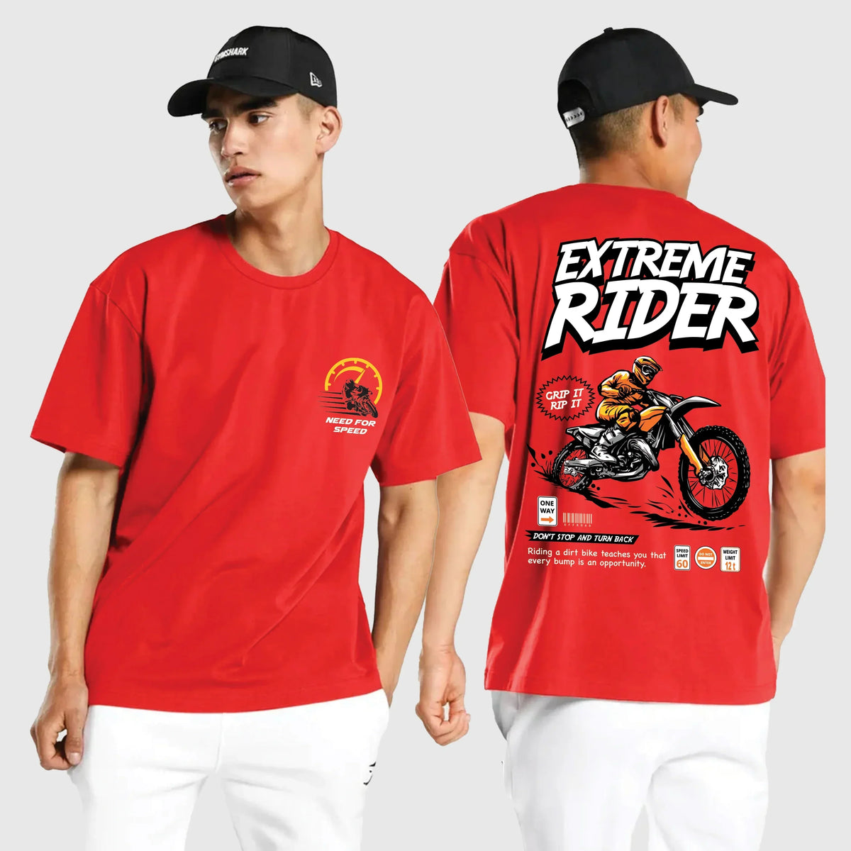 T Shirt Rider Extreme Rider Oversized T-Shirt - The Shophaul Designs