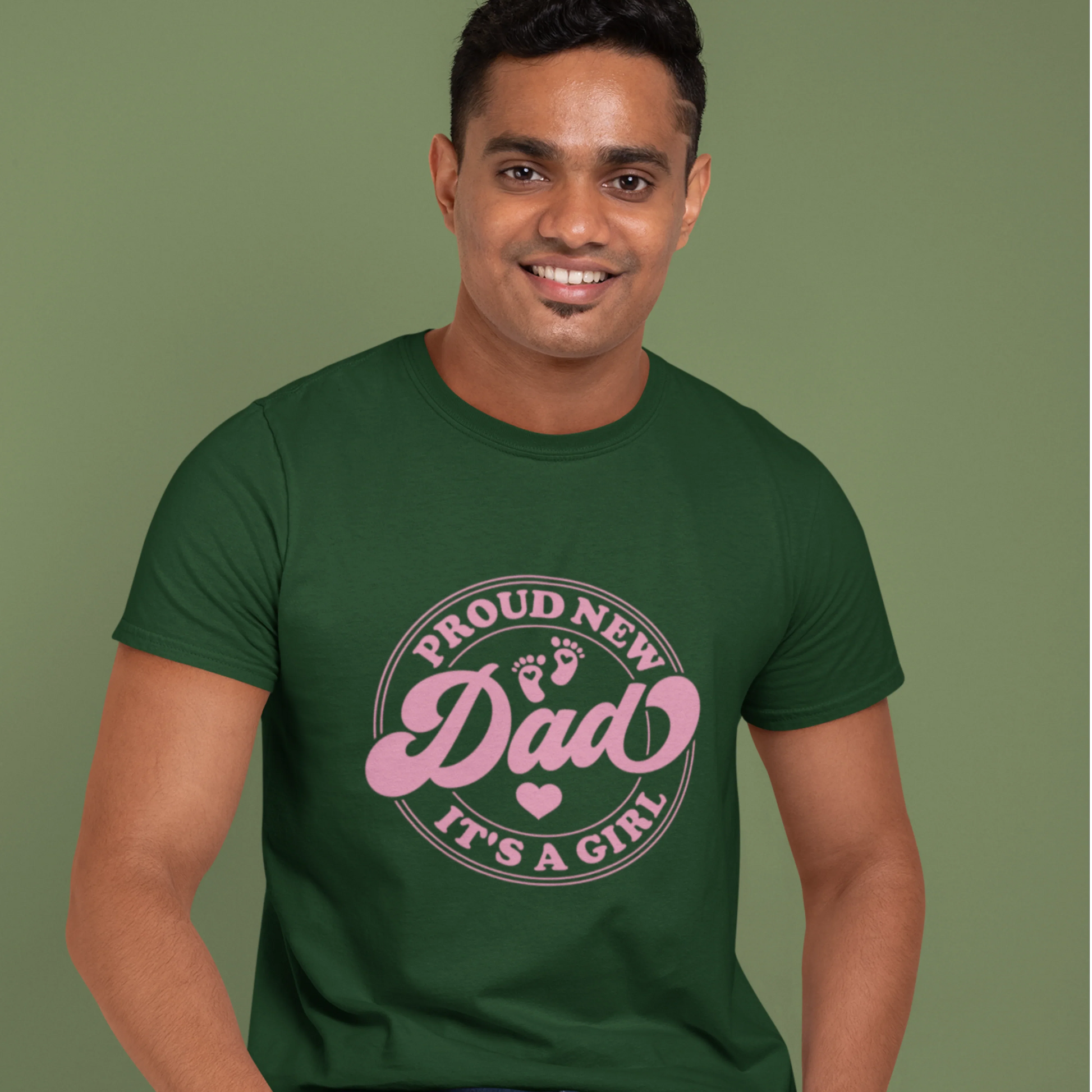 Proud New Dad It's a Girl T-Shirt 