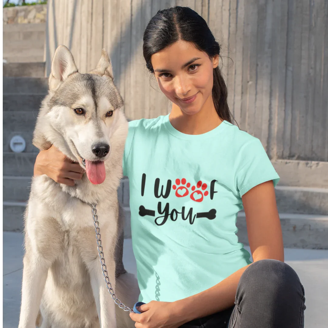 I Woof You T-Shirt for Dog Lovers dog, dog tshirt