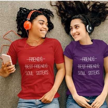 Friends Best Friends Soul Sisters T-Shirt best friends forever tshirt, besties tshirt, BFF, friends, Friends tshirt