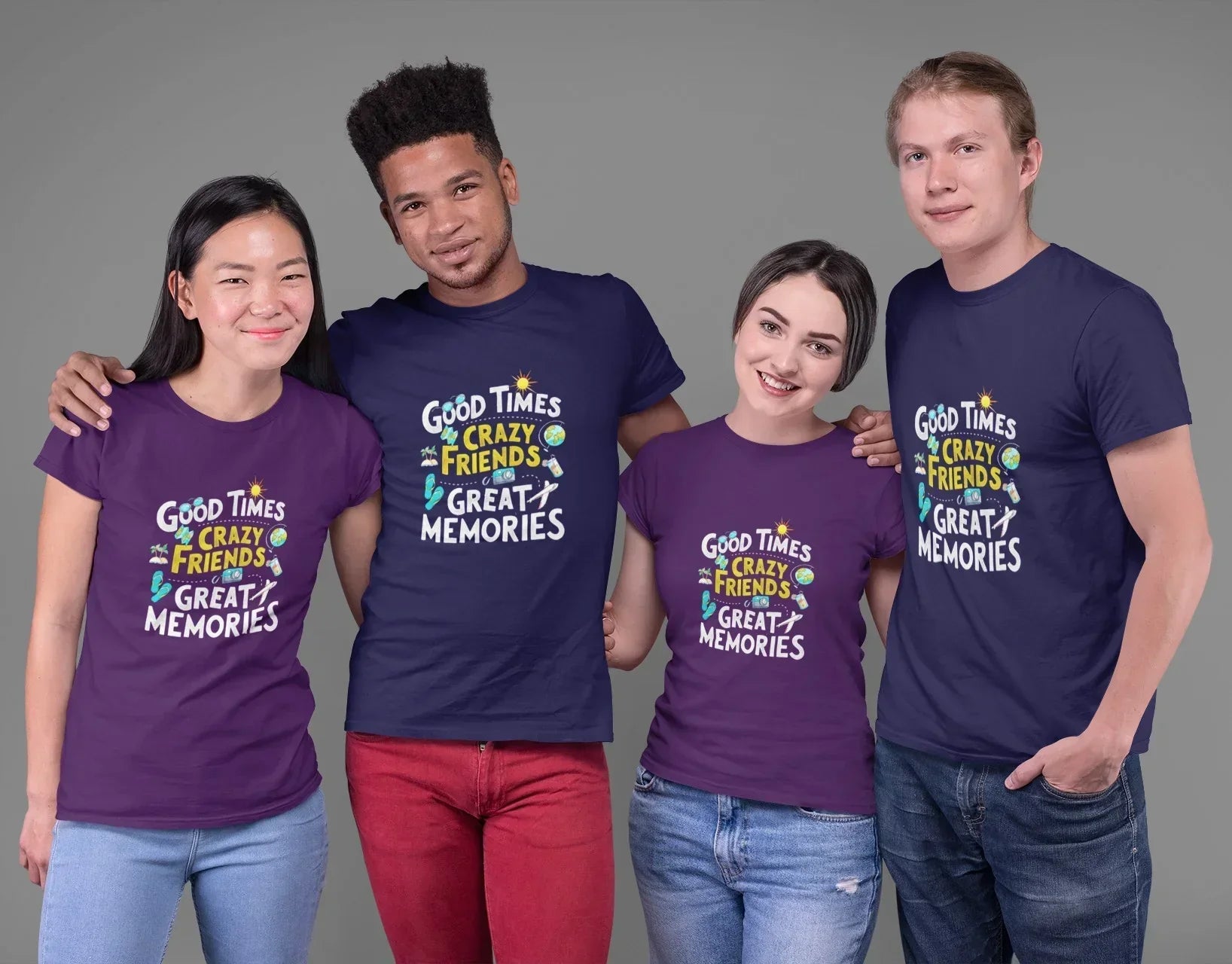 Good Times Crazy Friends Great Memories T-Shirt