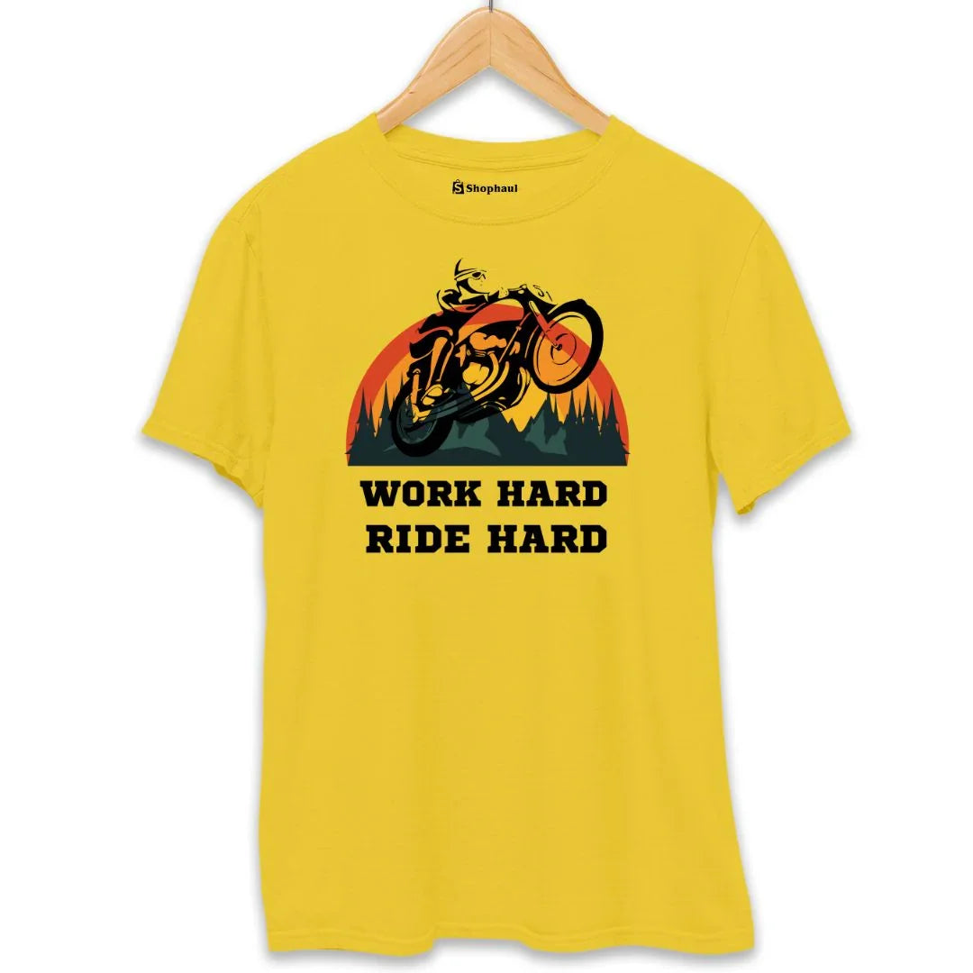 Work Hard Ride Hard Biker T-Shirt