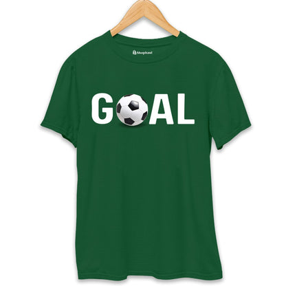 Goal Football T-Shirt  Bottle-Green-XXL