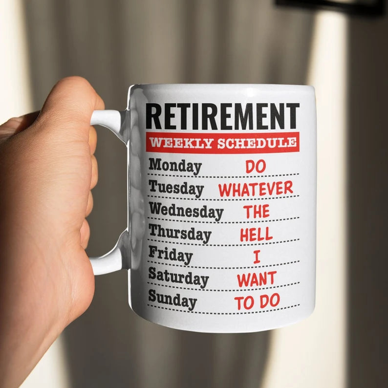 Retirement White Coffee Mug Gift