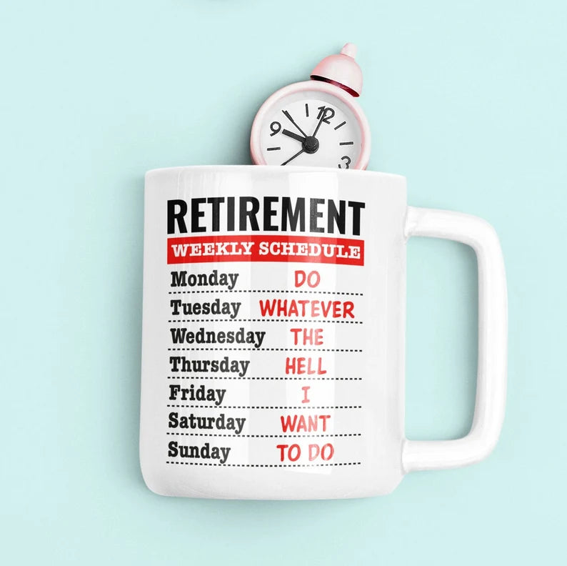 Retirement White Coffee Mug Gift