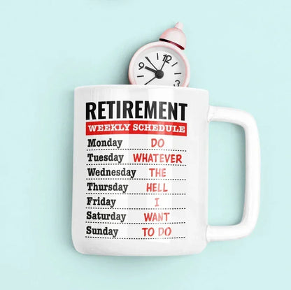 Retirement White Coffee Mug Gift