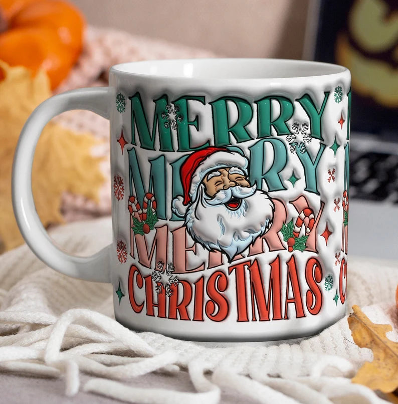 Merry Christmas White Coffee Mug