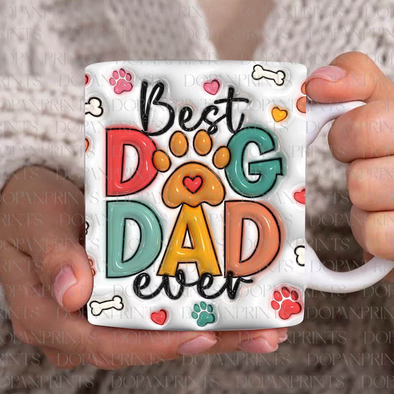 Best Dog Dad Mug Best Dog Dad Mug - White / 11 OZ