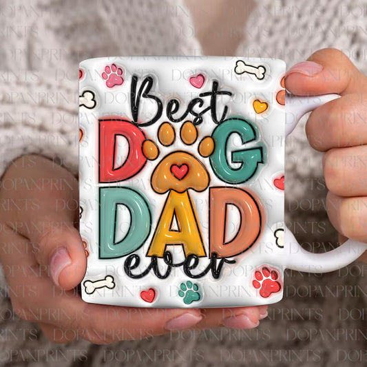 Best Dog Dad Mug Best Dog Dad Mug - White / 11 OZ