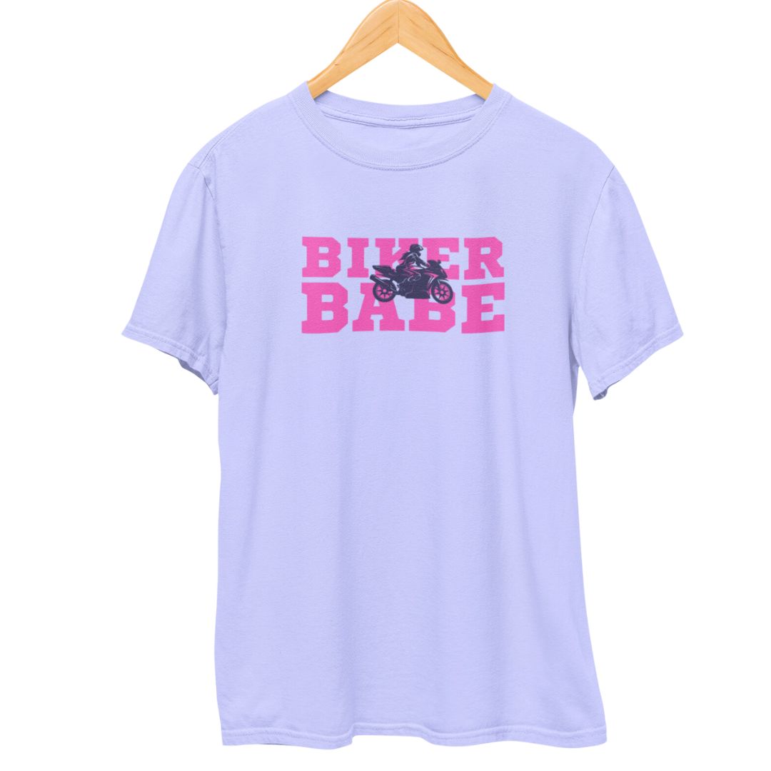 Biker Bebe Biker T-Shirt  Lavender-XXL