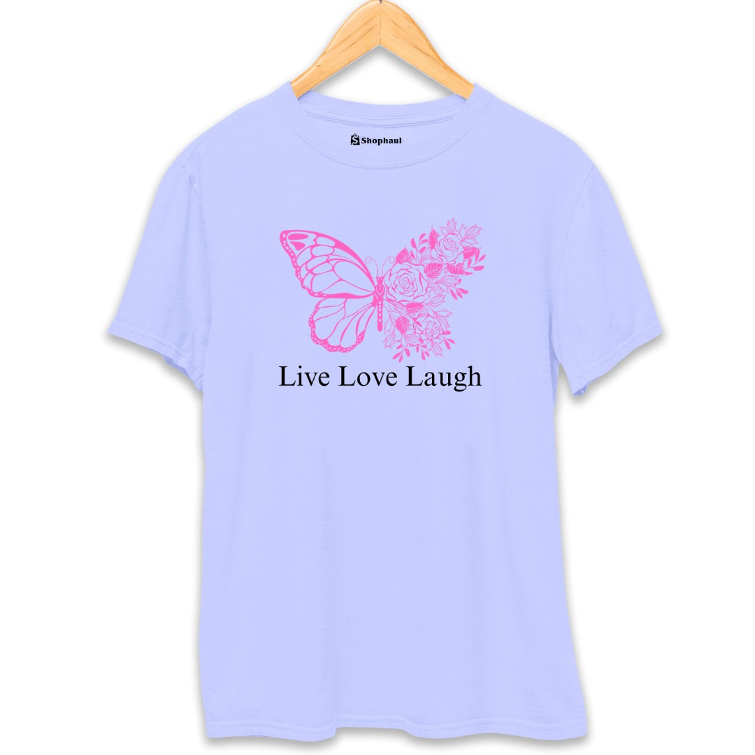 Live Love Laugh Butterfly T-Shirt The Shophaul