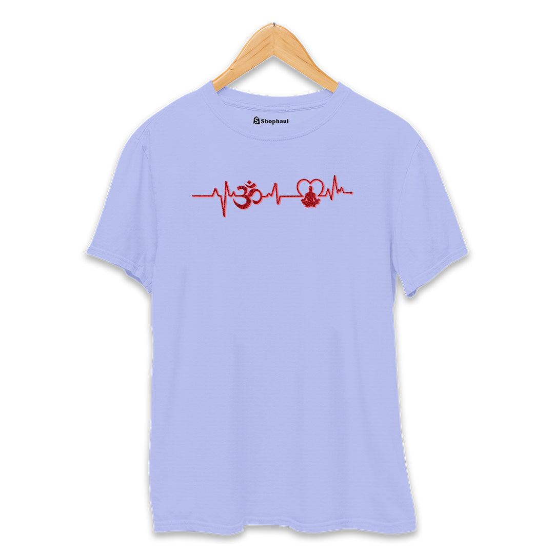 OM Heartbeat Yoga T-Shirt The Shophaul