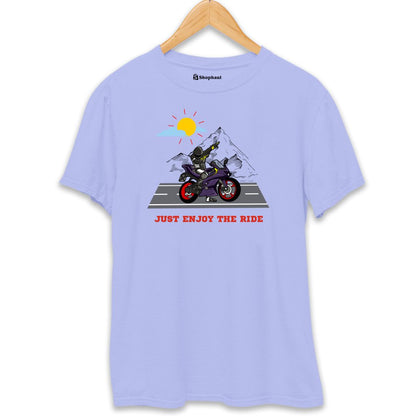 Just Enjoy The Ride T-Shirt  Lavender-XXL