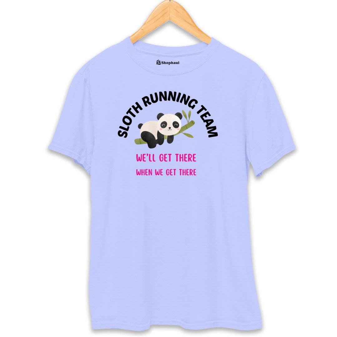 Running Panda T-Shirt  Lavender-XXL