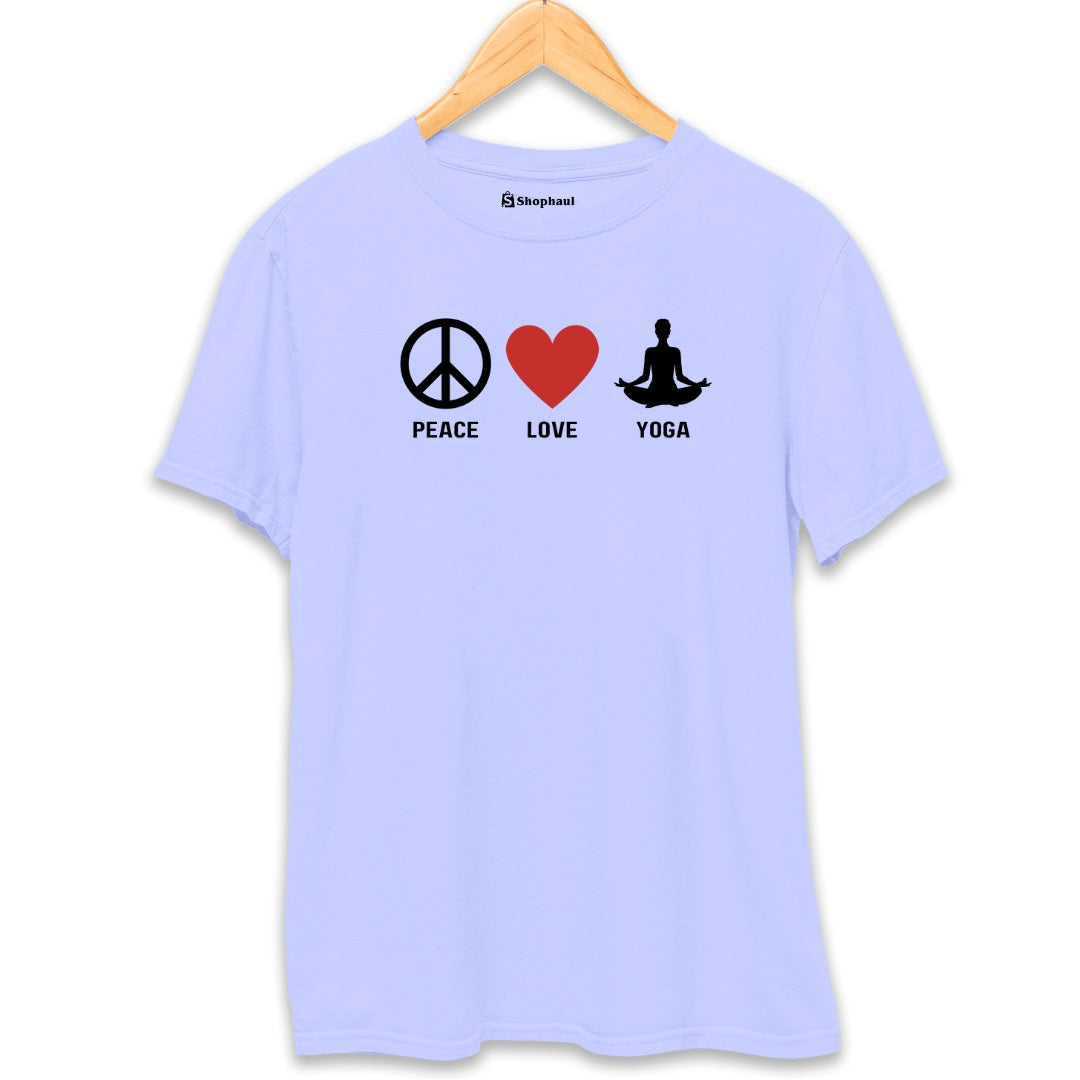 Peace Love Yoga T-Shirt The Shophaul