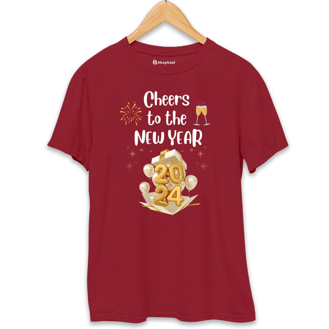 Cheers to New Year T-Shirt The Shophaul