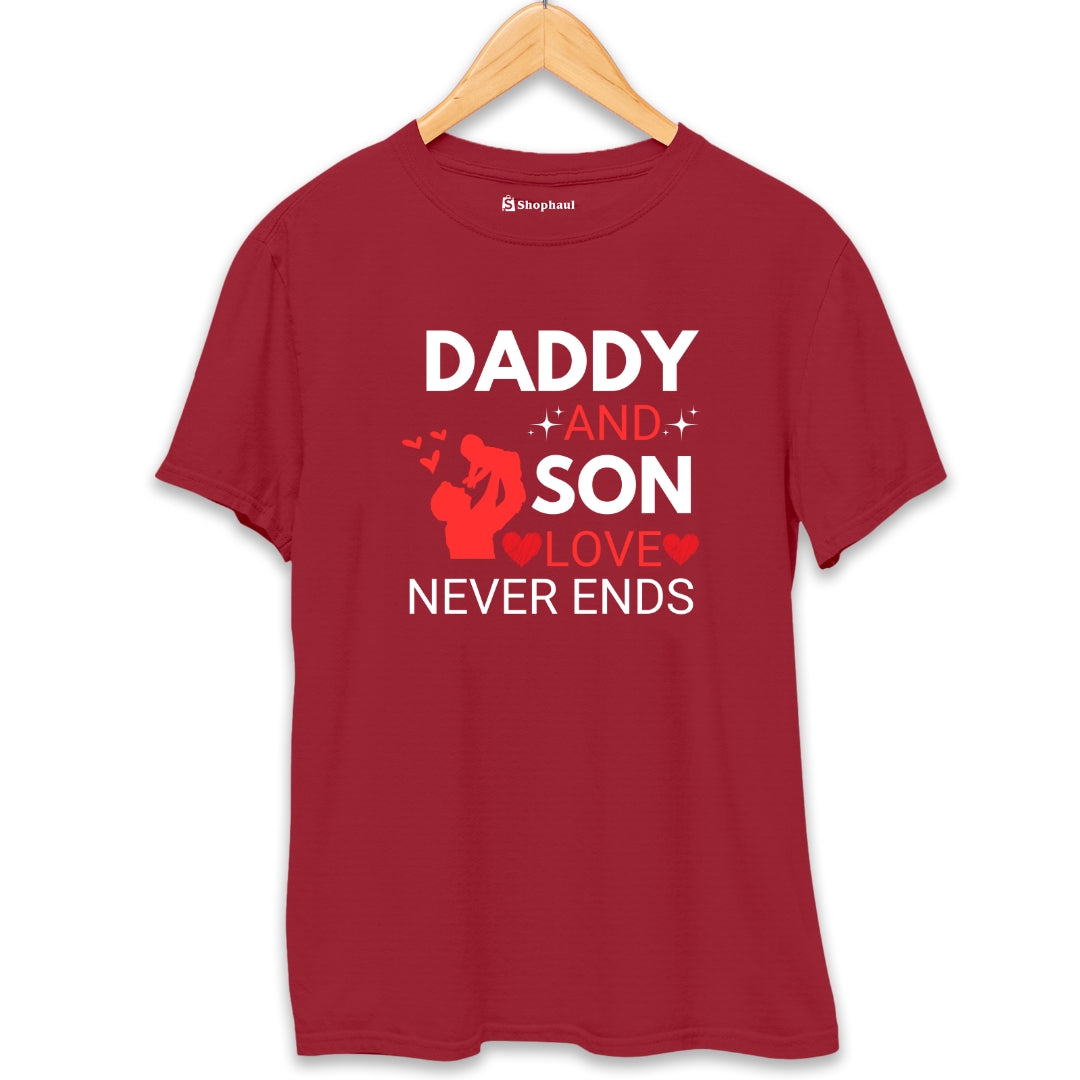 Dad Son Love Never Ends T-Shirt The Shophaul