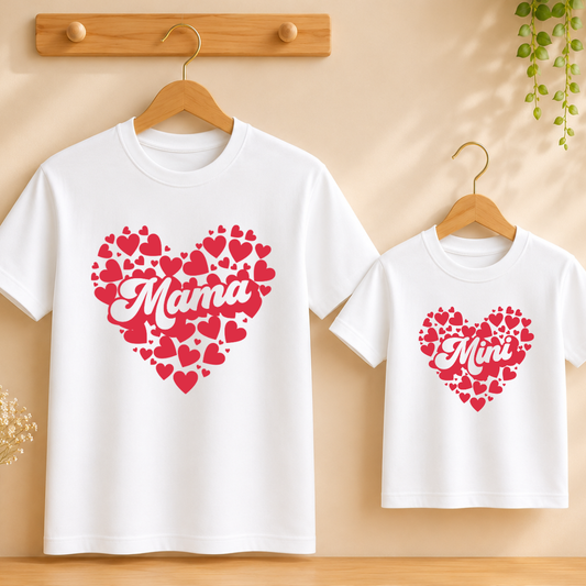 Mama Mini MoM Daughter Matching Combo T-shirt