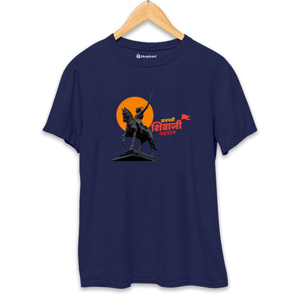 Chatrapati Shivaji T-Shirt  Navy-Blue-XXL