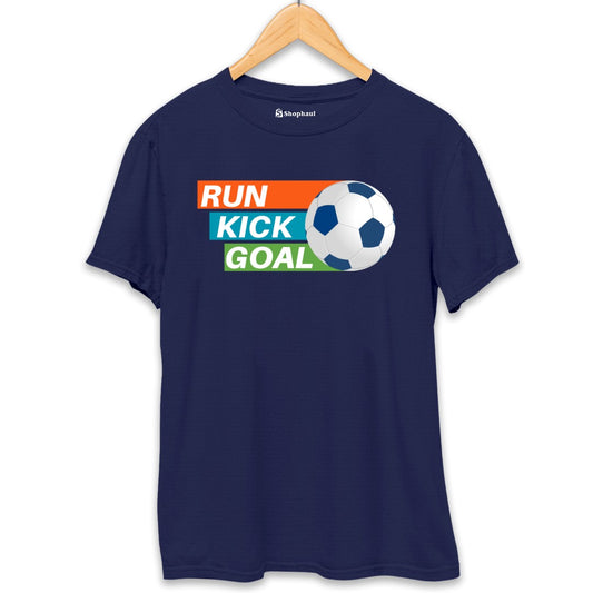 Run Kick Goal Football T-Shirt The Shophaul