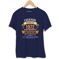 Legends Made in 1972 Birthday T-Shirt