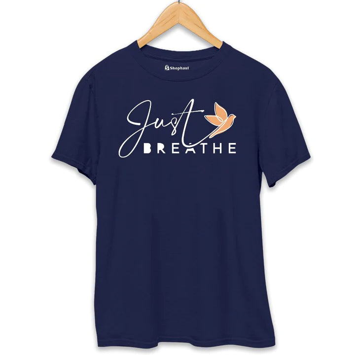 Just Breathe Meditation T-Shirt The Shophaul