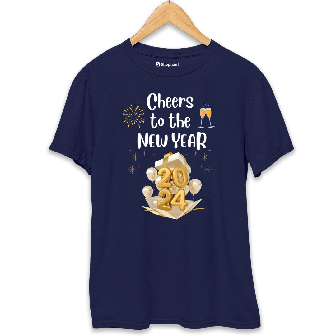 Cheers to New Year T-Shirt The Shophaul