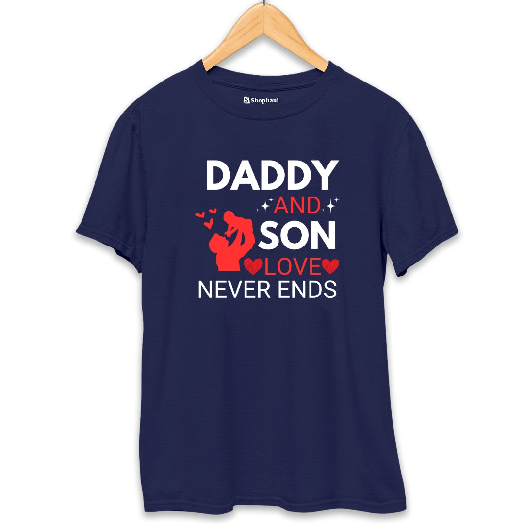 Dad Son Love Never Ends T-Shirt The Shophaul