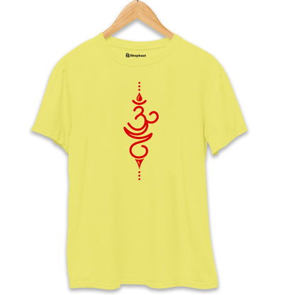 Om Yoga T-Shirt  New-Yellow-XXL