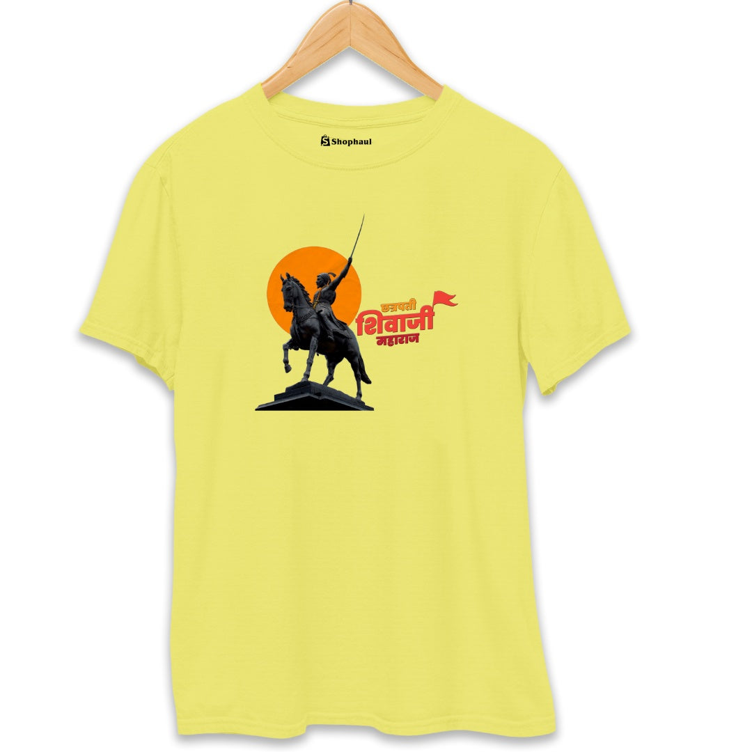 Chatrapati Shivaji T-Shirt  New-Yellow-XXL